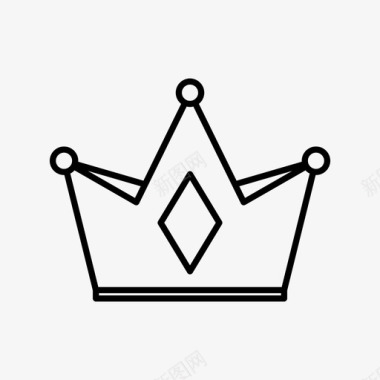 皇冠奖品国王图标图标
