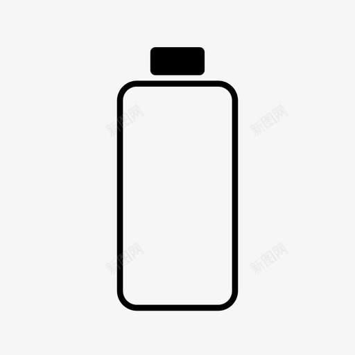 水瓶瓶装水玻璃瓶图标svg_新图网 https://ixintu.com 塑料瓶 水瓶 玻璃瓶 瓶装水