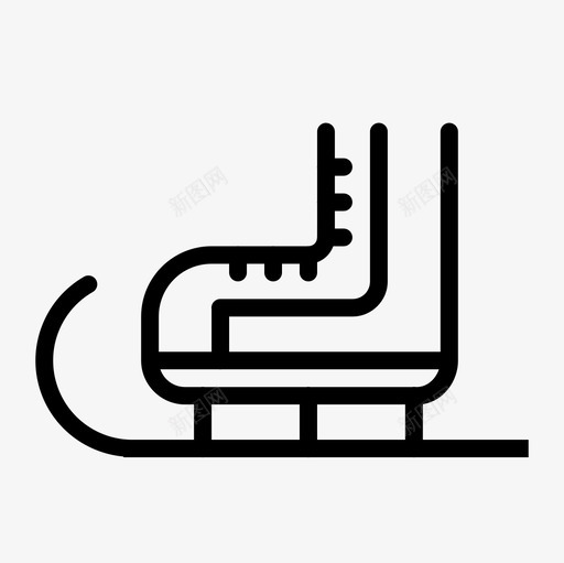 溜冰鞋鞋滑雪图标svg_新图网 https://ixintu.com 冬天 溜冰鞋 滑雪 鞋