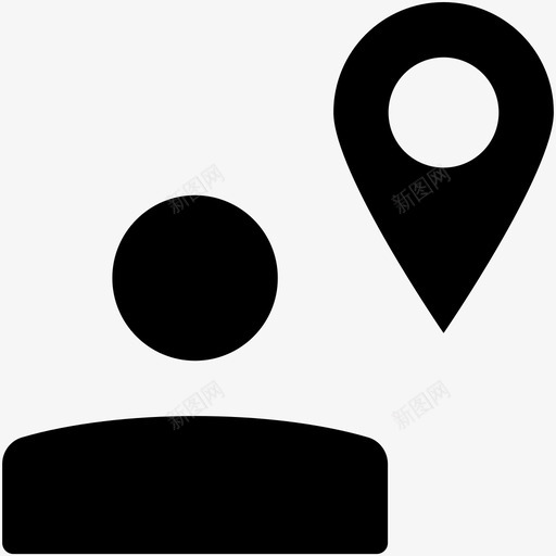 用户位置位置标识地图位置图标svg_新图网 https://ixintu.com web和用户界面字体图标 位置标识 地图位置 地图标识 用户位置 用户占位符