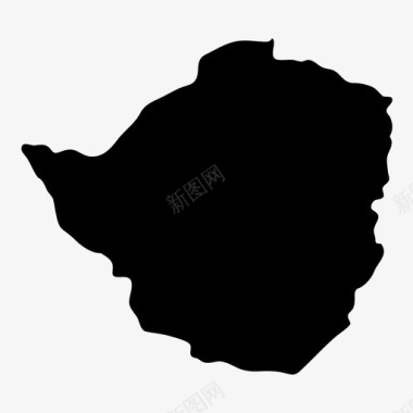 津巴布韦非洲地理图标图标