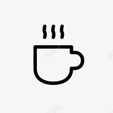 咖啡杯子牛奶图标图标