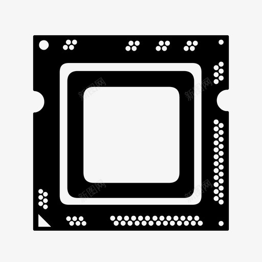 处理器芯片cpu图标svg_新图网 https://ixintu.com cpu intel 内存 处理器 芯片