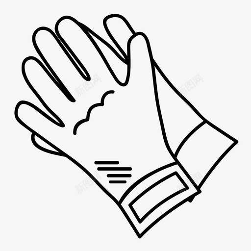 手套护理衣物图标svg_新图网 https://ixintu.com 手保护 手套 护理 衣物