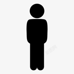 站立姿势的男人儿童站立姿势沿着男孩男孩图标高清图片