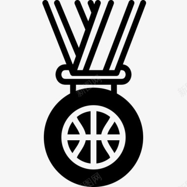 篮球奖章奖品运动图标图标