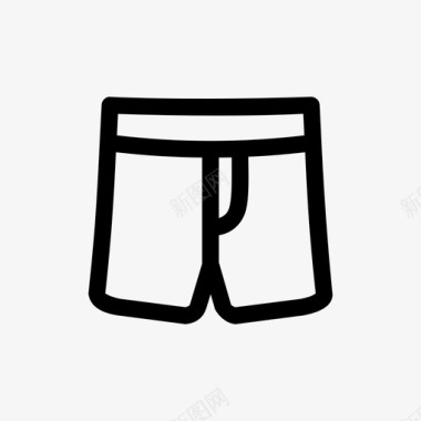拳击手拳击内裤服装图标图标