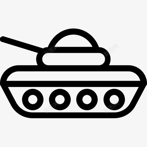 战斗坦克陆军坦克军用坦克图标svg_新图网 https://ixintu.com 军用坦克 战争 战斗坦克 武器 运输线图标 陆军坦克