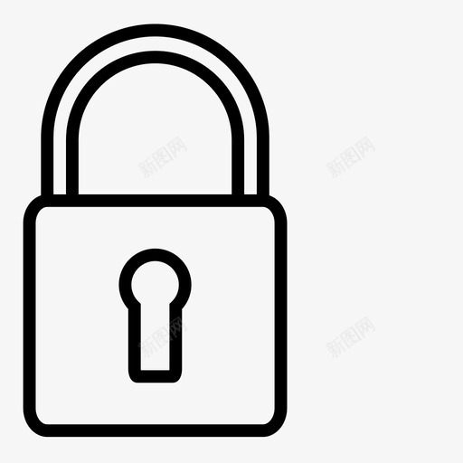 锁定安全网站用户界面图标svg_新图网 https://ixintu.com 安全 网站用户界面 锁定