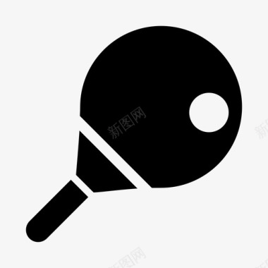乒乓球游戏划桨图标图标