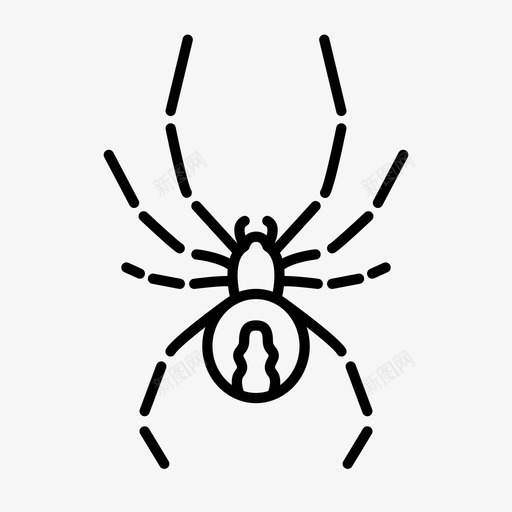 寡妇蜘蛛动物虫子图标svg_新图网 https://ixintu.com 动物 寡妇蜘蛛 昆虫 生物 虫子