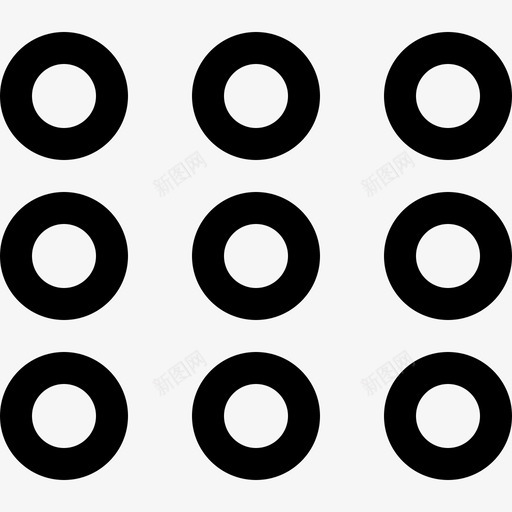 九个轮廓圆的按钮大马克杯线直线图标svg_新图网 https://ixintu.com 九个轮廓圆的按钮 大马克杯线 直线