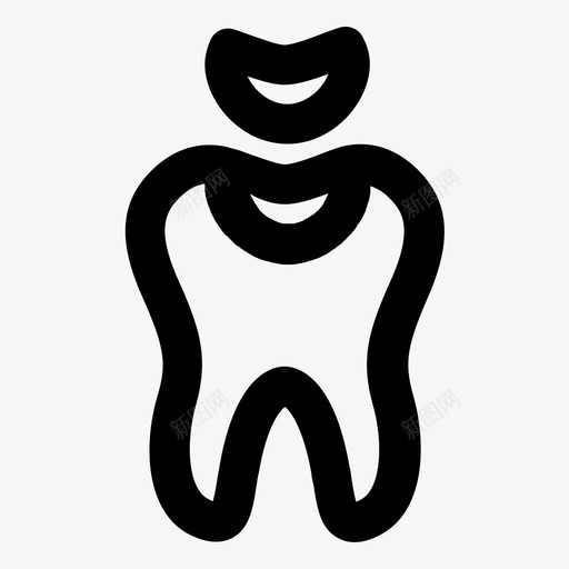 补牙牙科牙医图标svg_新图网 https://ixintu.com 口腔卫生 牙医 牙科 臼齿 补牙