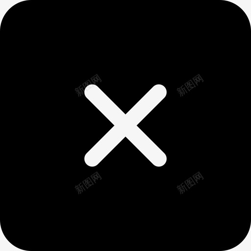 十字方形黑色按钮大杯实心填充图标svg_新图网 https://ixintu.com 十字方形黑色按钮 填充 大杯实心
