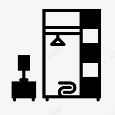采购产品衣柜卧室家具家庭家具图标图标