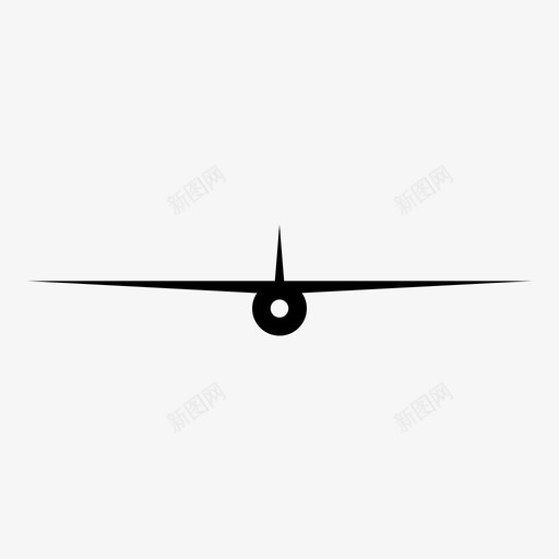 高翼飞机飞机机翼图标svg_新图网 https://ixintu.com 机翼设计 飞机 飞机机翼 高翼
