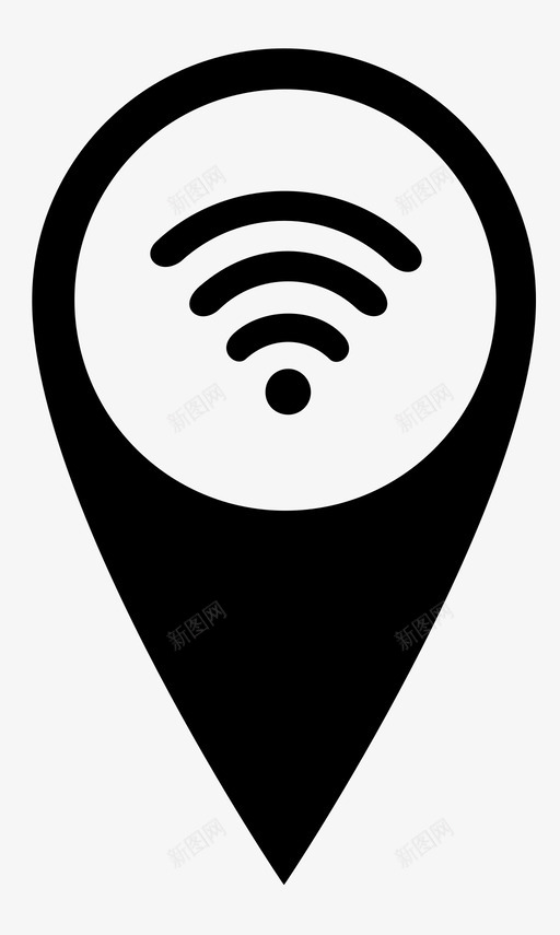 wifi位置热点互联网图标svg_新图网 https://ixintu.com pin wifi位置 互联网 标牌 概念位置 热点