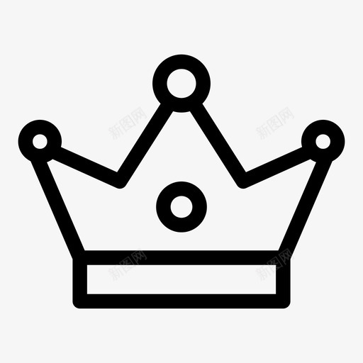 皇冠徽章物品图标svg_新图网 https://ixintu.com 国王王冠 完整 徽章 物品 皇冠