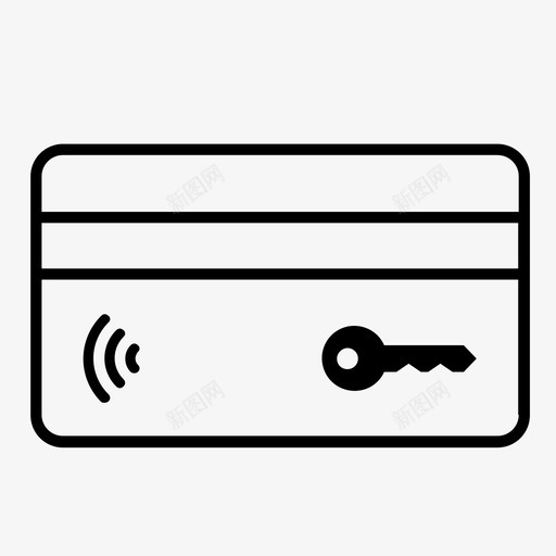 信用卡苹果支付安全图标svg_新图网 https://ixintu.com 信用卡 信用卡安全 安全 苹果支付 触摸支付