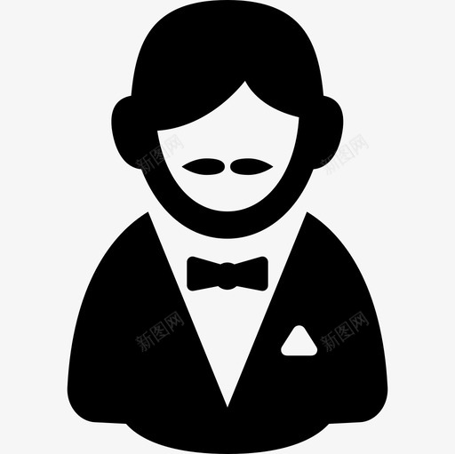 绅士人物用户图标svg_新图网 https://ixintu.com 人物 用户图标 绅士