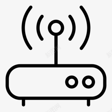 wifi路由器互联网信号图标图标