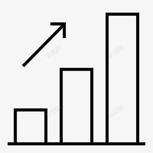 上升分析图表图标svg_新图网 https://ixintu.com 上升 分析 列 图表 经典家族