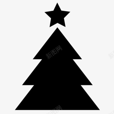 圣诞树圣诞装饰冬天图标图标