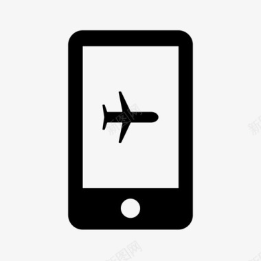 飞行模式电话智能手机图标图标