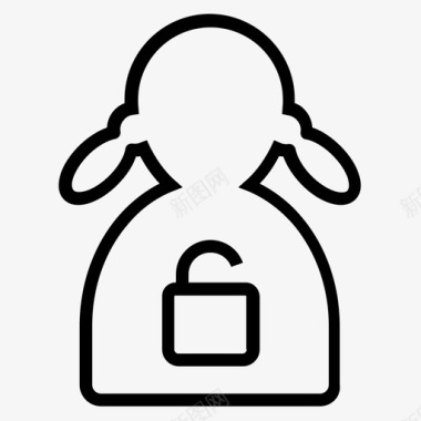 解锁用户帐户人物图标图标