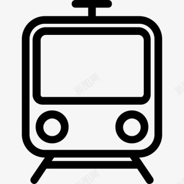 火车旅客列车铁路运输图标图标