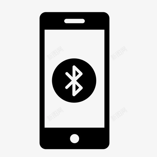 电话蓝牙连接设备图标svg_新图网 https://ixintu.com 电话蓝牙 电话连接 设备 连接