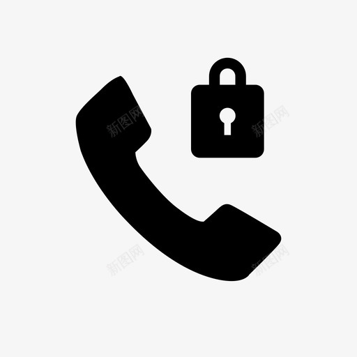 安全呼叫锁定电话图标svg_新图网 https://ixintu.com 安全 安全呼叫 电话 电话呼叫图标 锁定