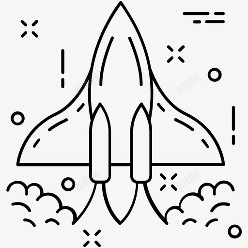 启动发射导弹图标svg_新图网 https://ixintu.com 其他图标1 发射 启动 导弹 火箭 飞船