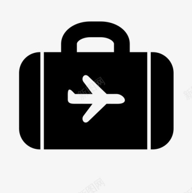 行李机场飞机图标图标