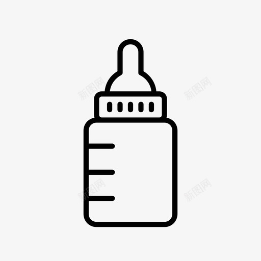 奶瓶护理健康图标svg_新图网 https://ixintu.com 保健 健康 医疗 奶瓶 护理