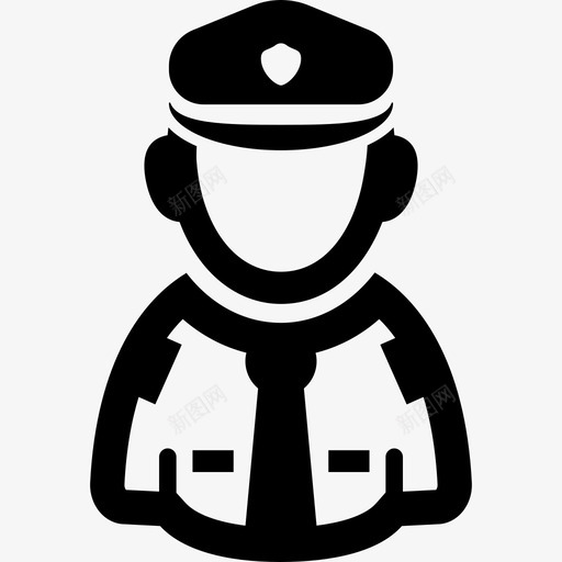 警察人用户图标svg_新图网 https://ixintu.com 人 用户图标 警察