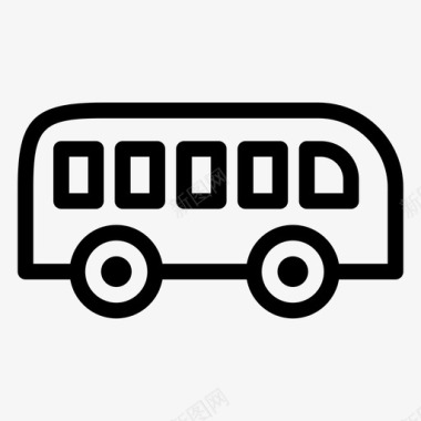 巴士旅游交通图标图标