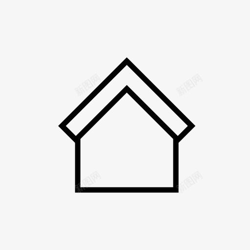 房子清洁家图标svg_新图网 https://ixintu.com 家 家庭 家庭细线图标集 房子 房子工作 清洁