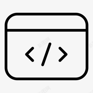 代码应用程序浏览器图标图标