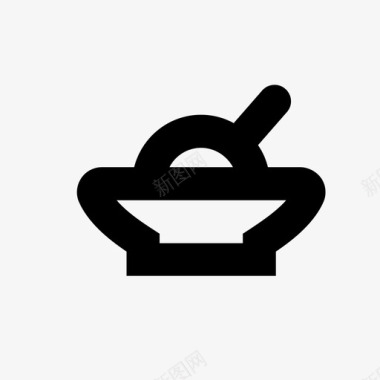 粥碗食用容器图标图标