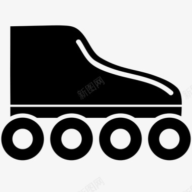 溜冰鞋轮子运输工具图标图标