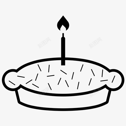 生日蛋糕甜点派对图标svg_新图网 https://ixintu.com 派对 甜点 生日蛋糕
