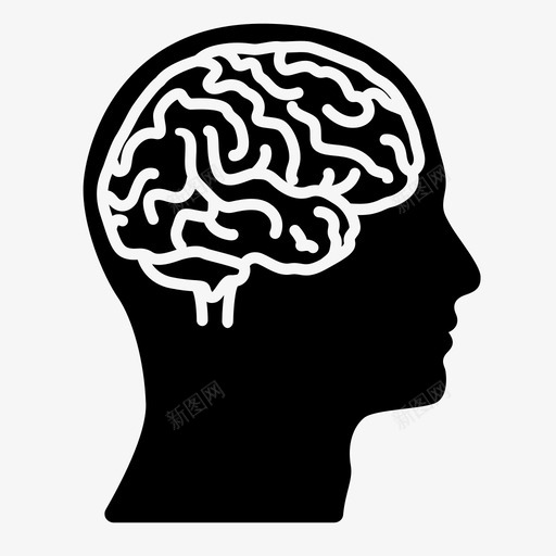 智力大脑人脑图标svg_新图网 https://ixintu.com 人脑 医学图标 大脑 思维 智力