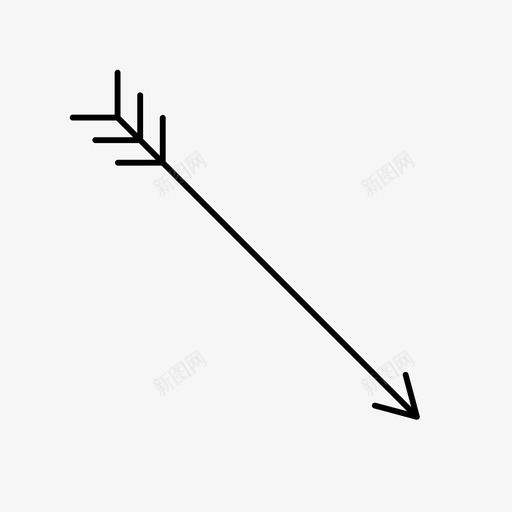 箭头射箭方向图标svg_新图网 https://ixintu.com 射箭 方向 时髦 时髦的箭头 箭头