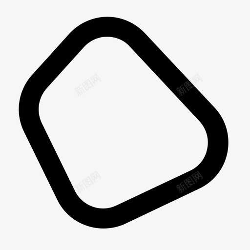 几何形状四边形图标svg_新图网 https://ixintu.com 几何形状 四边形