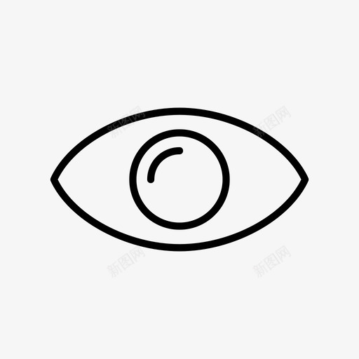 眼睛健康医疗图标svg_新图网 https://ixintu.com 健康 医疗 医疗保健 眼睛 视力 视野