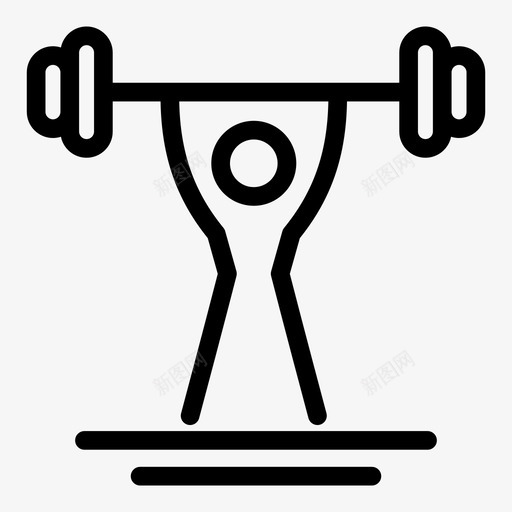 举重有氧运动健身图标svg_新图网 https://ixintu.com 举重 健身 健身房 健身房和健身图标 有氧运动 运动
