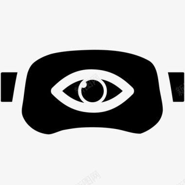 虚拟现实三维眼镜图标图标