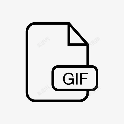 文件gif动画文件gif文件图标svg_新图网 https://ixintu.com gif文件 动画文件 文件gif 文件和文件夹细线图标集