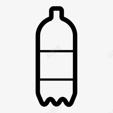 汽水瓶塑料食品收集图标图标